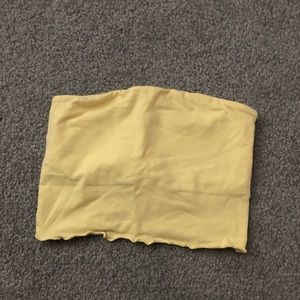 SOLD!! Yellow pacsun cropped tube top